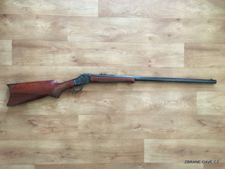 1885 Single Shot High Wall Special Sporting Rifle UBERTI Kulovnice jednoranová
